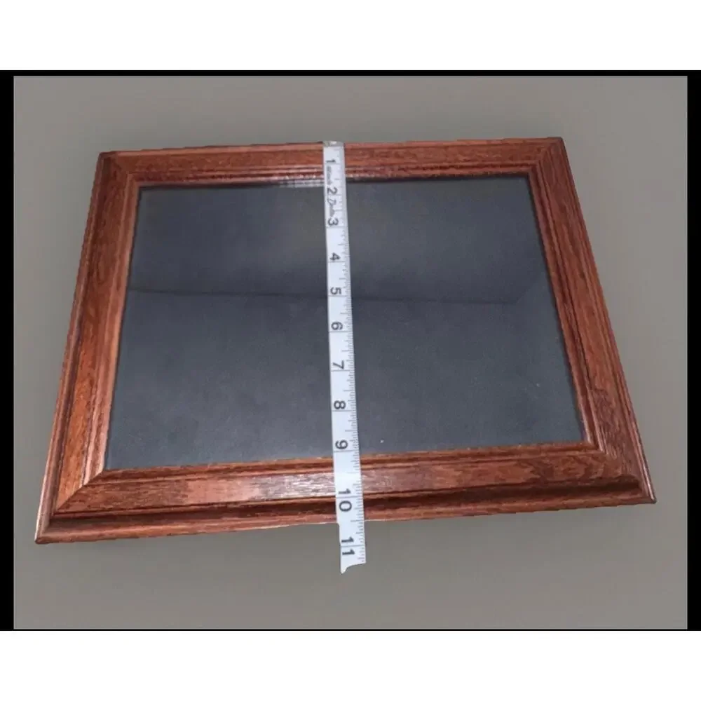 Vintage Oak Finish Beveled Picture Frame 8x10 Rustic Wall or Tabletop Décor